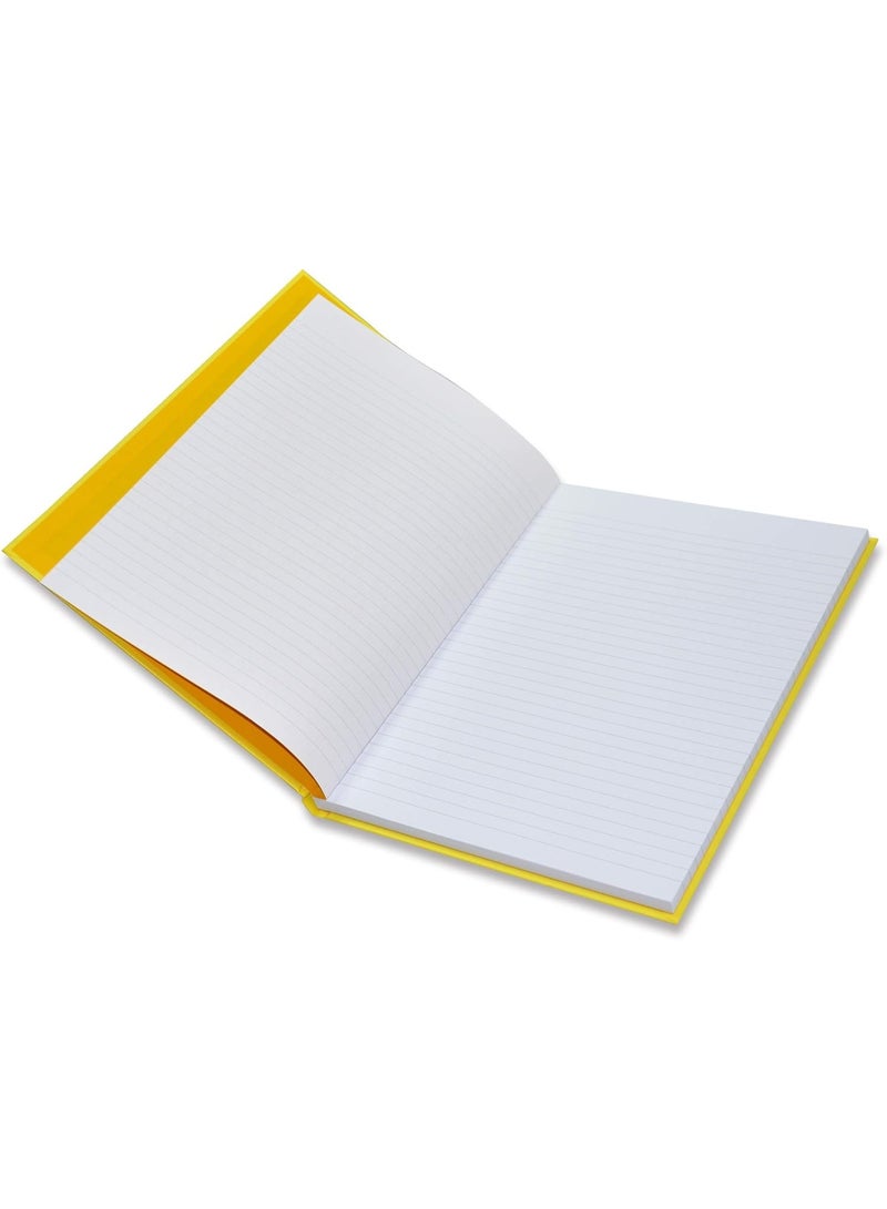 FIS Neon Hard Cover Notebook Single Line A4, 100-Sheets, Lemon 5-Piece - FSNBA4N210 - Image 3